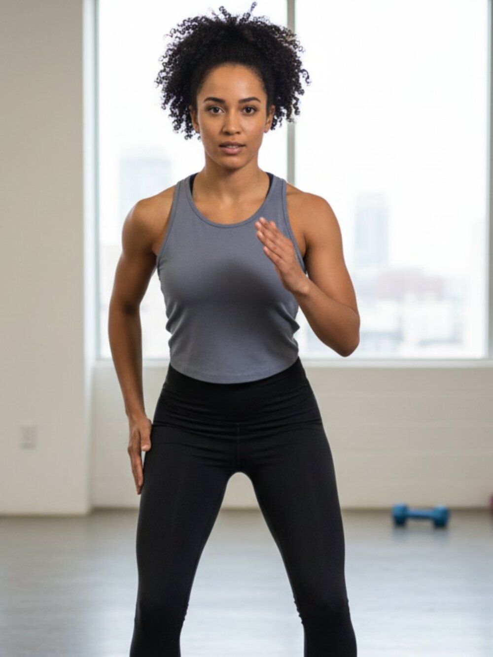 Vuori Pose Plyo Tank NWT Blue Large Performance Yoga Tank